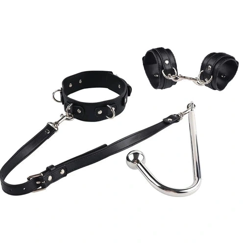 and 5334 Hook Beaded Collar Anal Elegant with Cuffs 0305